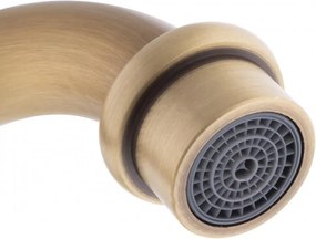 Erga Batug, retro mosogató csaptelep h-315, sárgaréz-fehér, ERG-YKA-BZ.BATUG-GLD