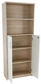 Regál szekrénnyel Hansa 2 NEW 10 (sonoma tölgy + fehér). 1028700