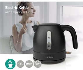 Nedis KAWK300EBK - Vízforraló 1 l 2150W/230V fekete