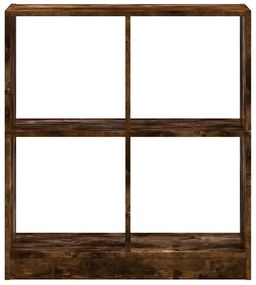 füstös tölgy színű szerelt fa könyvespolc 68,5 x 32 x 75 cm