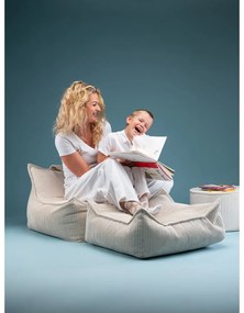 Krémszínű kordbársony gyerek babzsákfotel Chair – Wigiwama