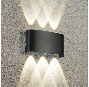 Brilagi - LED kültéri fali lámpatest FLAREBOX LED/6W/230V fekete IP65