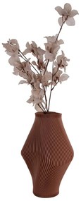 Barna poligyanta váza (magasság 30 cm) Twisted Rib – PT LIVING