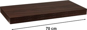 STILISTA Fali polc Volato 70 cm fa sötét