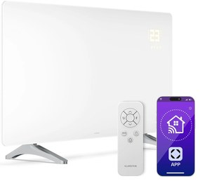 Klarstein Wonderglass infravörös panel | 720 W | 8 - 15 m² | Modern üveg design | 120 cm x 68 cm