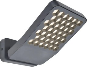 LUTEC 7801601118 ATLANTIS Modern Kültéri Fali Lámpa Szürke LED IP44