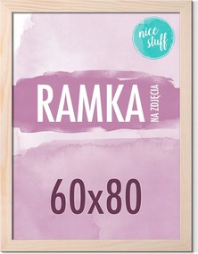 Képkeret 60x80 Képkeret fenyő keret nyers fa poszter fotó