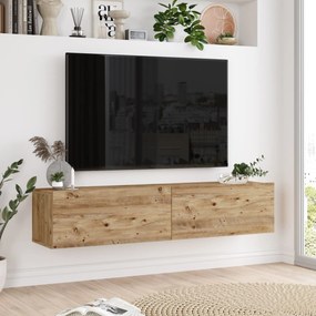[en.casa] TV-állvány Lapinlahti 29,5 x 140 x 31,5 cm rusztikus tölgy