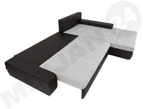 Sarok ülőgarnitúra Hesron (öko-bőr Soft 011 + Lawa 06). 1053590