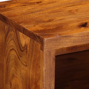 tömör akácfa többszínű TV-szekrény 110x30x40