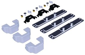 Konyhai fémrács, kamravasalat, 300mm, króm-fehér, teljes kihúzású, csillapított záródás, 1880-2180mm, 6 kosár SIGE, Infinity Plus 260