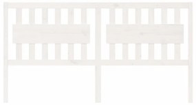 fehér tömör fenyőfa ágyfejtámla 185,5 x 4 x 100 cm
