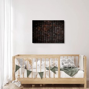 Modern absztrakt kép (üvegen) (70x50 cm)