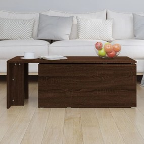 barna tölgyszínű szerelt fa dohányzóasztal 150 x 50 x 35 cm