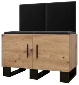 Előszobabútor Amanda 19 (artisan tölgy + fekete). 1086023