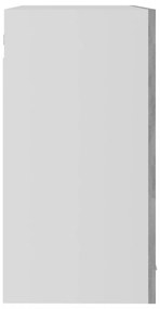 betonszürke szerelt fa függő üvegszekrény 80 x 31 x 60 cm