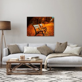 Padok ősszel képe (üvegen) (70x50 cm)