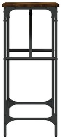 füstös tölgy színű szerelt fa tálalóasztal 75x32x75 cm