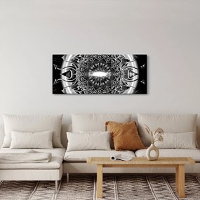 Fekete-fehér díszek képe (120x50 cm)