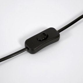 Aranyszínű asztali lámpa üveg búrával (magasság 40 cm) Hestia – Kave Home