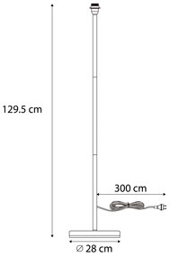 Kültéri állólámpa fehér - Virginia Foot