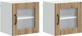 vidaXL Konyhaszekrény 2 pcs Artisan tölgy 40 x 31 x 40 cm Faanyag