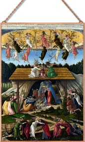 Botticelli-Mystic Nativity üvegkép, falikép