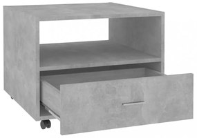 betonszürke szerelt fa dohányzóasztal 55 x 55 x 40 cm
