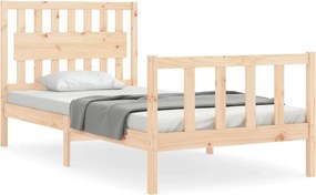 vidaXL tömör fenyőfa ágy matrac nélkül 100 x 200 cm