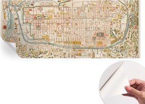 Design fali fotótapéta öntapadós antik térkép 250x104 cm