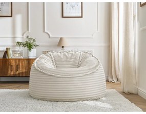 Bézs kordbársony babzsákfotel Socrate – Bobochic Paris