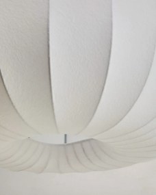 Fehér mennyezeti lámpa textil búrával ø 51 cm Somar – Kave Home