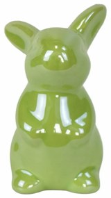 Húsvéti kerámia nyuszi Greeny zöld, 8 cm