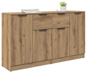 Oldalszekrények 2 pcs Artisan tölgy 60 x 30 x 70 cm Faanyag