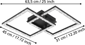 Eglo 99799 - LED Mennyezeti lámpa LEJIAS LED/21W/230V