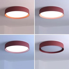 Brilagi-LED Fényerőszabályozható mennyezeti lámpa LUCIA LED/48W/230V Ø 41 cm piros + távirányító