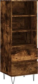 vidaXL füstös tölgy színű szerelt fa magasszekrény 40 x 36 x 110 cm