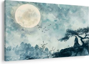 Kép - Telihold festmény (90x60 cm)