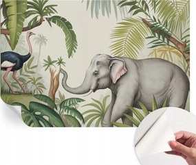 Mosható öntapadós fotótapéta étkezőbe Egzotikus jelenet 104x70 cm