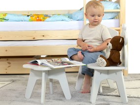 Wilsondo PETRA 5 emeletes ágy pótággyal - natúr borovi Méret: 200x90