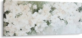 Kép - Fehér virág absztrakció (120x50 cm)
