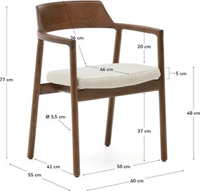 Barna étkezőszék Alocs – Kave Home