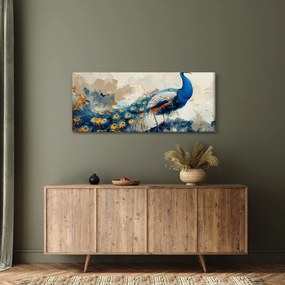 Kép - Páva, festmény (120x50 cm)