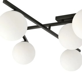 Mennyezeti lámpa SMART 5xE14/10W/230V fekete/fehér