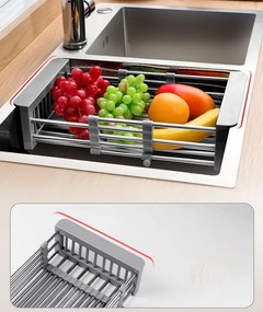 Teleszkópos csöpögtető mosogatóhoz szürke