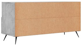 betonszürke szerelt fa TV-szekrény 102 x 36 x 50 cm