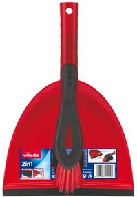 Kéziseprű és lapát garnitúra, VILEDA Premium 2in1, piros-szürke (KHTV97)