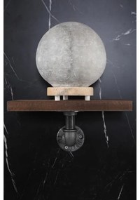 KÉSZLET 3x Fali polc BORURAF fenyő/fekete