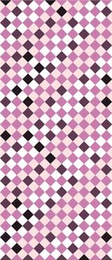Fotótapéta flizelina Lila rombuszok geometria absztrakt stílus 91x211 +ragasztó