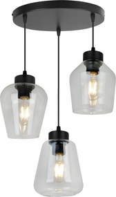 Mennyezeti Lámpa Lógó Csillár Hármas Loft Üveg Átlátszó Asztal Felett